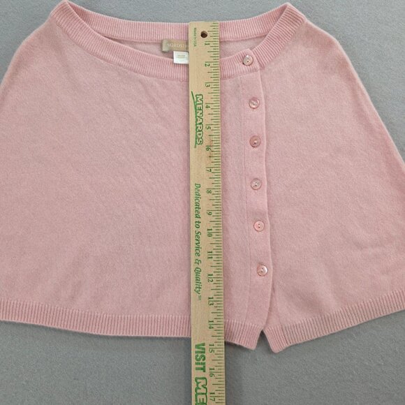 Nordstrom 100% Cashmere Cape Cardigan Light Pink Soft Ribbed PETITE XS - Picture 8 of 8